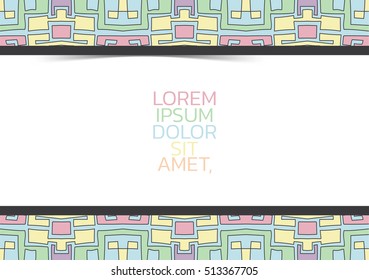 Abstract line pencil background white space for text. Sweet color tone.