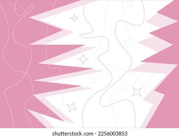 abstract line pink background spike vector