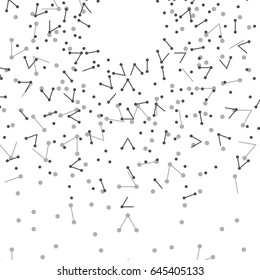 Abstract line with point background. Modern geometric pattern. Business network illustration. Vector cell design. Technology pattern.