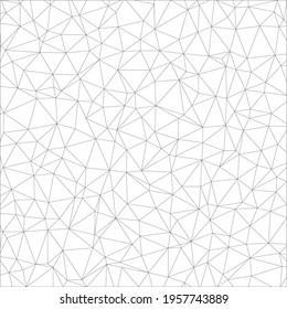 Abstract Line Polygon Pattern in Black and White