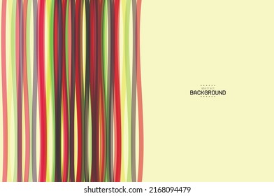 línea abstracta con color arcoiris en fondo vertical y crema se puede usar para publicidad folleto afiche página web plantilla de producto etiqueta de diseño de alimento y bebidas vectores eps.
