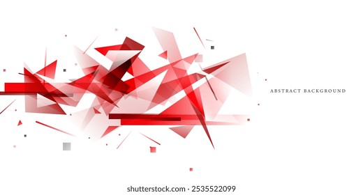 Abstract line red black background concept Vector graphic design