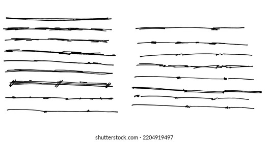 Abstract line scribble doodle. Hand drawn isolated vector illustration on white background