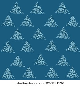 Abstract line scribble vector pattern in hand drawn style. Trendy and creative contemporary illustration for printed fabric, fashion design, wallpaper, backdrop, and background.