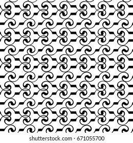 Abstract line seamless pattern. Fashion graphic background design. Modern stylish abstract texture. Design monochrome template for prints, textiles, wrapping, wallpaper, website. Vector illustration