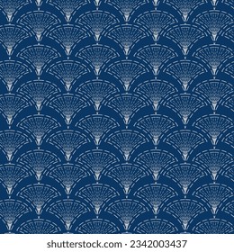 Resumen de línea sin fisuras en estilo oriental. Patrón de sashiko japonés. Estilosos fondos ornamentales asiáticos. Papel tapiz de textura decorativa.