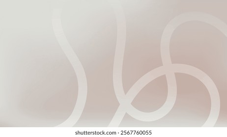 Abstract line shape beige brown gradient desktop wallpaper vector. Gradient beige brown abstract background. Abstract line shape beige brown gradient desktop wallpaper background vector.