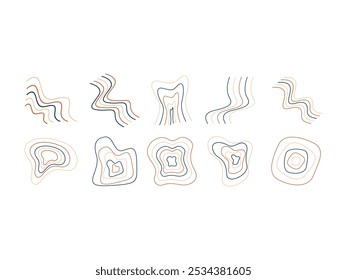 Abstract line Shape Element Set
