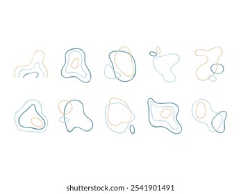 Abstract Line Shape Element Set 