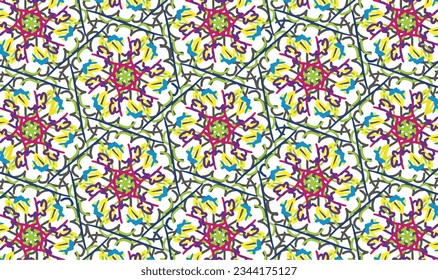 Patrón de fondo de la textura de flor de la línea abstracta. Diseño de fondo de paredes de flores para la decoración. Ilustración vectorial.