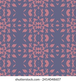 Abstract line shape flowers geometric motif basic pattern continuous background. Bizarre Art Illustration