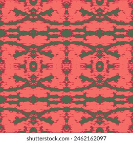 Abstract line shape flowers geometric motif basic pattern continuous background. Atomic stylized backdrop.