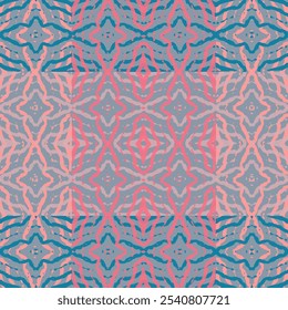 Abstract line shape flowers geometric motif basic pattern continuous background. Patchwork tiles. Hexagon pattern