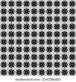 Abstract line shape flowers geometric motif basic pattern continuous background. Oriental style damask floral tile modern lux fabric design textile swatch ladies dress, man shirt all over print block