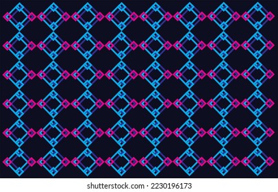 Forma de línea abstracta de forma geométrica de dos colores combinación de patrones étnicos de fondo continuo.  Diseño de tela geo moderna vestimenta de las mujeres de la muestra textil, pañuelo de hombre, corbata fácil de recolectar bloque de impresión