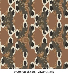 Abstractas línea forma geométrica motivo básico patrón de fondo continuo. Reloj textil de diseño de tela lux moderno de baldosa de estilo oriental. 