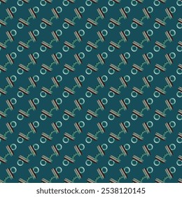 Abstract line shape geometric motif basic pattern continuous background. Oriental style tile modern lux fabric design textile swatch. 