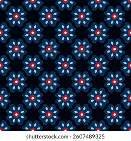 Abstract line shape geometric motif elegant pattern seamless ornate background. Flowers ornament floral concept art. Modern fabric design textile swatch ladies dress, man shirt all over print block.