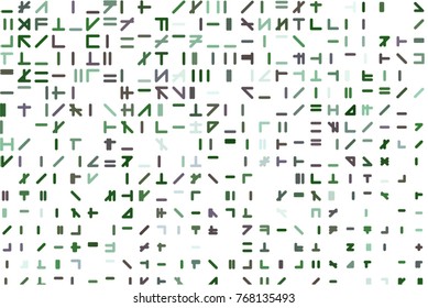 Abstract line or shape illustrations background. Vector isolated on white.