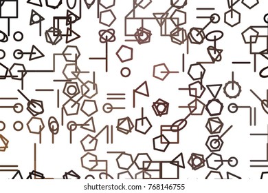 Abstract line or shape illustrations background. Vector isolated on white.