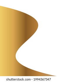 Abstrakte Linien formen Hintergrund. Goldene Farbverlauf minimalistische Kunst. Vorlage für Poster, Flyer, Broschüre. Einfaches Design.