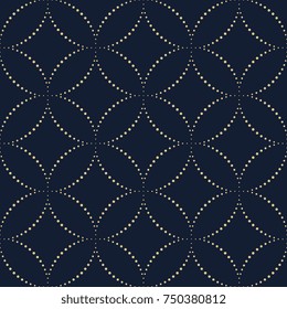 Abstract line shapes common geometric motif pattern continuous minimal background. Modern lux fabric design textile swatch, bandana, silk scarf, ladies dress, man shirt, swimwear all over print block.