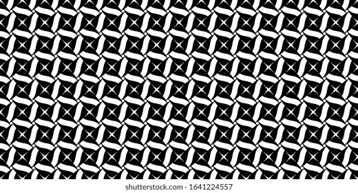 Abstract line shapes elegant geometric motif pattern continuous background. Modern lux fabric design textile swatch all over print block. Vector graphic ancient monochrome geometrical backdrop.