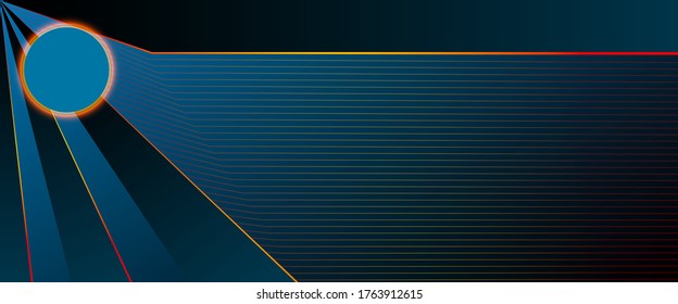 Resumen de la línea de brillo del fondo vectorial. banner y sitio web