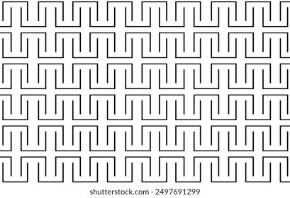 Abstract line striped seamless geometric pattern background