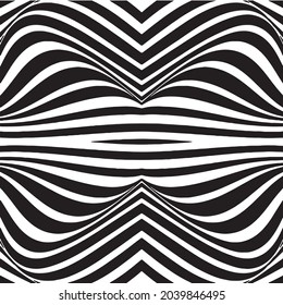 
Abstract line stripes, Optical art black, and white striped lines background.