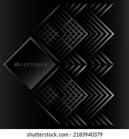 fondo de gradiente negro con estilo de línea abstracta