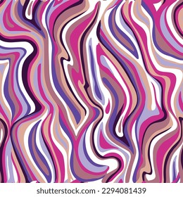 Abstract line swril seamless colorful marbling