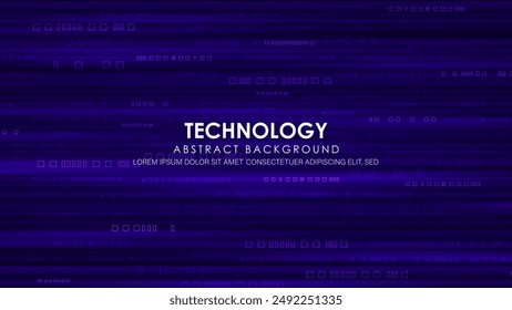 Abstract line technology background. Hi-tech commucation concept.