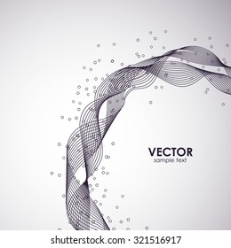 Abstract line technology modern vector background