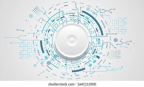 Abstract Line Technology Vector Background