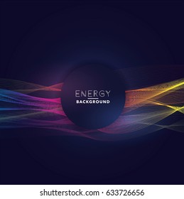 Abstract Line Technologyor Cyber Background