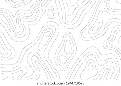 Patrón de contorno topográfico de línea abstracta 