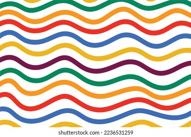 Abstract line in trendy liquid background design. Retro 80s and wave pattern for banner copy space and wallpaper