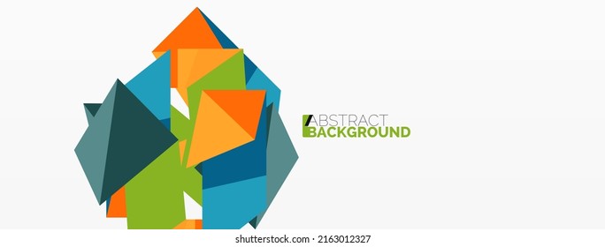 Abstract line and triangle background. Creative geometric abstract backdrop. Business template for wallpaper, banner, background or landing