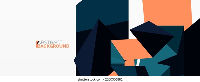 Abstract line and triangle background. Creative geometric abstract backdrop. Business template for wallpaper, banner, background or landing