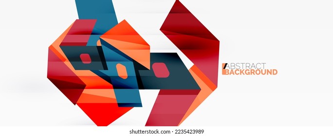 Abstract line and triangle background. Creative geometric abstract backdrop. Business template for wallpaper, banner, background or landing