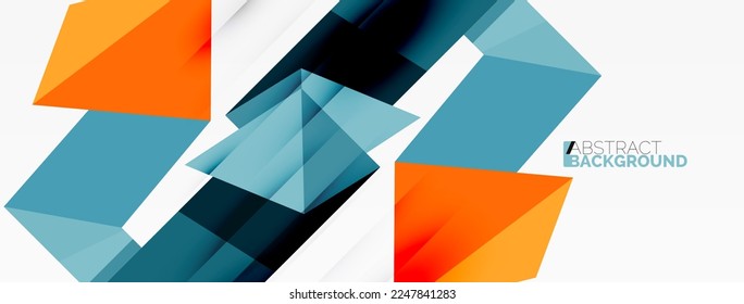 Abstract line and triangle background. Creative geometric abstract backdrop. Business template for wallpaper, banner, background or landing