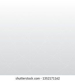 Abstract line triangle on white color background, vector illustration