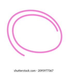 Abstract line twisted into a circle graphic vector illustration
