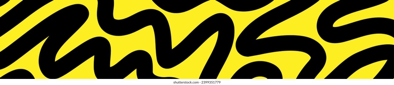 Abstract line vector background black yellow color
