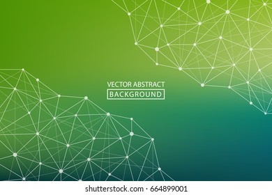Abstract line. Vector abstract background of colored lines. Concept of science, chemistry, biology, medicine, technology.