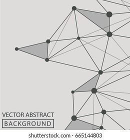 Abstract line. Vector abstract background of colored lines. Concept of the science, chemistry, biology, medicine, technology.