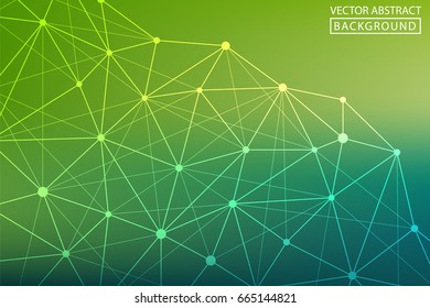 Abstract line. Vector abstract background of colored lines. Concept of the science, chemistry, biology, medicine, technology.