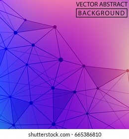 Abstract line. Vector abstract background of colored lines. Concept of the science, chemistry, biology, medicine, technology.