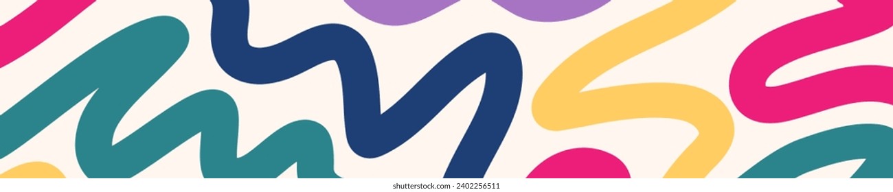 Abstract line vector background colorful style